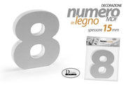 NUMERO 8 MDF 9*10*1,5CM
