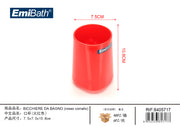 EMI BICCHIERE DA BAGNO ROSSO CORRALLO 7.5*7.5*10.8CM