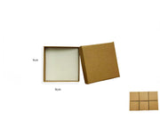 CONFEZIONE REGALO LUCIDA IN CARTA KRAFT 9*9 CM