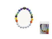 BRACCIALE CON TRE FILI DI PIETRA GREZZA IMPORTATI DI PINO BI
