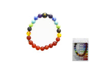 BRACCIALE CON TRE FILI DI PIETRA GREZZA, AGATA ROSSA
