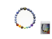 BRACCIALE CON TRE PIETRE CASUALI IN FILO DI LAPISLAZZULI