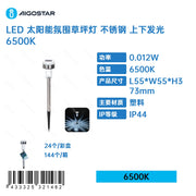 LAMPADA LED SOLARE DA GIARDINO-6500K-PLASTICA-IP44