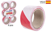 NASTRO SEGNALETICO ROSSO/BIANCO 50X100 CM