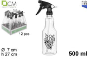 SPRUZZATORE DI PLASTICA NERO BARBER SHOP 500 ML