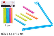 PACK 6 CLIP DI CHIUSURA BORSA JUMBO 16,5 CM