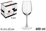 CALICE IN VETRO DA VINO KING 400 ML