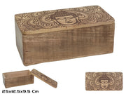 SCATOLA RETTANGOLARE CON COPERCHIO BUDDHA 25X12,5X