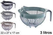 CIOTOLA IN PLASTICA CON MANICO E GOCCIOLATOIO 3 L.