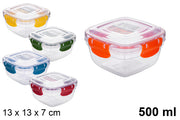 LUNCH BOX QUADRATO ERMETICO IN PLASTICA 500 ML