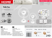 Ventilatore da tavolo 25cm HM-8225W-2