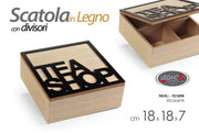 MOG/SCATOLA TEA MDF MAR 18*7CM HY24A070