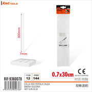 COLLA PER PISTOLA CALDA 0.7CM*30CM 8PCS