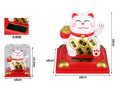 GATTO PORTA FORTUNA SOLARE 9.5*8*8CM