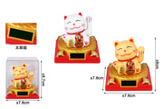 GATTO PORTA FORTUNA SOLARE 7.8*7.6*8.7CM