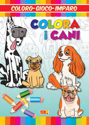 GIOCO COLORO IMPARO - COLORA I CANI  16/B