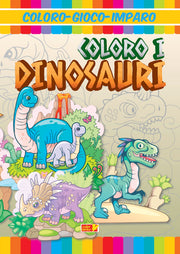 GIOCO COLORO IMPARO - COLORO I DINOSAURI 16/B