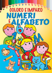 COLOR-COLORA I NUMERI E ALFABETO 64 PAG
