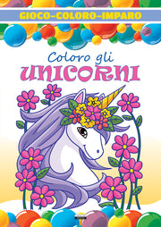 GIOCO COLORO IMPARO - COLORO GLI UNICORN 16/C