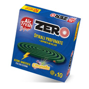 FORMATO CONVENIENZA Spirali profumate AIRFRESH con supporto metallico alla citronella 10 pz x 10 confezioni