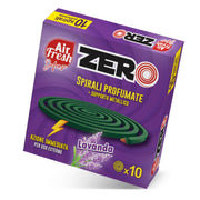 FORMATO CONVENIENZA Spirali profumate AIRFRESH con supporto metallico alla lavanda 10 pz x 10 confezioni