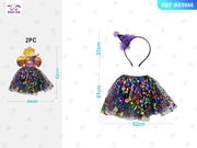 SET HALLOWEEN VIOLA 21CM 2PC
