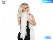 SCIARPA DI PIUME BIANCHE 40G DI HALLOWEEN 1PC