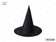 CAPPELLO NERO IN TAFFETA'''' DI POLIESTERE DI HALLOWEEN 38*34C