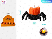 LAMPADA LED A FORMA DI CANDELA RAGNO DI HALLOWEEN 1PC