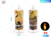LAMPADA DA CANDELA CON COPERTURA TRASPARENTE DI HALLOWEEN 1P