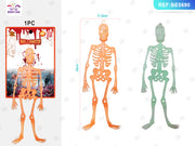 CIONDOLO SCHELETRO FLUORESCENTE DI HALLOWEEN (MISTO FLUORESC
