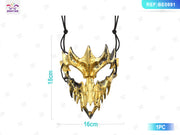 MASCHERA DA DRAGO MITICO A COLORE D''''ORO ANTICO PER HALLOWEE