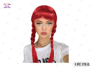 DOPPIA TRECCIA IGNIFUGA DI HALLOWEEN 170 G ROSSO PC13