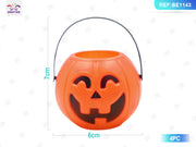 SECCHIELLI A FORMA DI ZUCCA PER HALLOWEEN 4PC