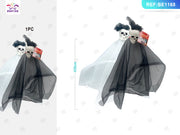 CIONDOLO DI FANTASMA PER HALLOWEEN (MISTO NERO/BIANCO) 1PC