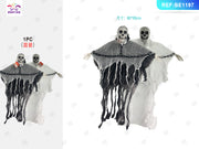 CIONDOLO DI FANTASMA CON LUCI E SUONO PER HALLOWEEN 1PC