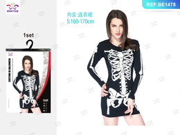 ABITO A SCHELETRO PER HALLOWEEN