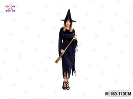COSTUME DA STREGA PER ADULTI DI HALLOWEEN 1 SET
