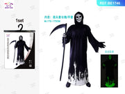 COSTUME DA FANTASMA FLUORESCENTE PER ADULTI DI HALLOWEEN 1 S