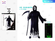 COSTUME DA FANTASMA FLUORESCENTE PER ADULTI DI HALLOWEEN 1 S
