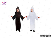 COSTUME DA NERO BIANCO FANTASMA PER BAMBINI DI HALLOWEEN 1 S