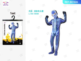 TUTA SCHELETRO PER BAMBINI DI HALLOWEEN 1 SET