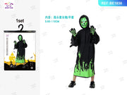 COSTUME SPETTRO FLUORESCENTE PER BAMBINI DI HALLOWEEN 1 SET