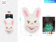 MASCHERA DI LUCE FREDDA DI HALLOWEEN (CON PORTABATTERIE) 1 P