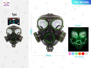MASCHERA A LUCE FREDDA CON SCATOLA BATTERIA DI HALLOWEEN 1PC