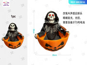 PIATTO DI HALLOWEEN CON FANTASMA E ZUCCA 1PC