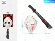 COLTELLO MASCHERA HALLOWEEN (BIANCO) - 2 PC