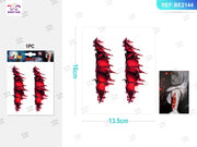 ADESIVI PER TATTUAGGI DI HOLLOWEEN 1PC