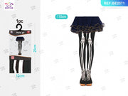 COLLANT NERI CON OSSA DI HALLOWEEN 1PC