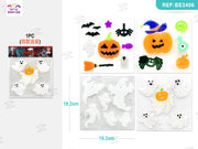 ADESIVI IN GEL DI HALLOWEEN (MIX DI 4 TIPI, CONFEZIONE MEDIA